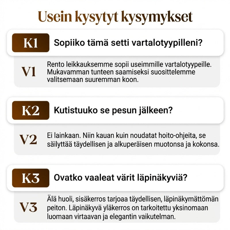 Kaksiosaista asua koskevat usein kysytyt kysymykset