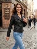 Motoristička jakna od umjetne kože Boja srebrna - SINSAY - 6570J-SLV