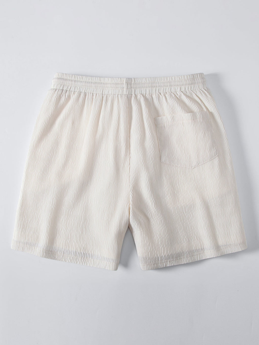 Miesten seersucker-paidan ja kiristysnyörillisten shortsien tuotekuva 13