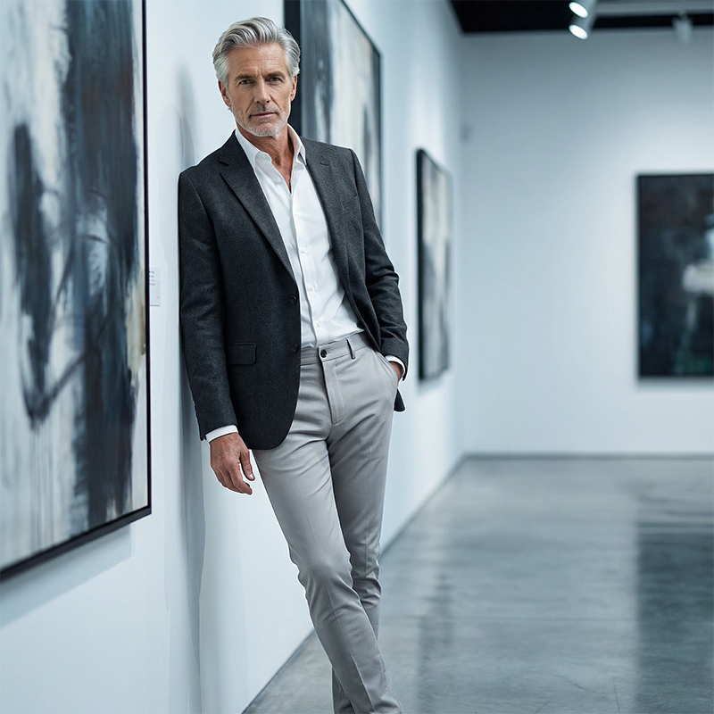 Rennot, joustavat miesten slim fit -housut
